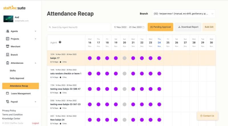 Staffinc HR Management System